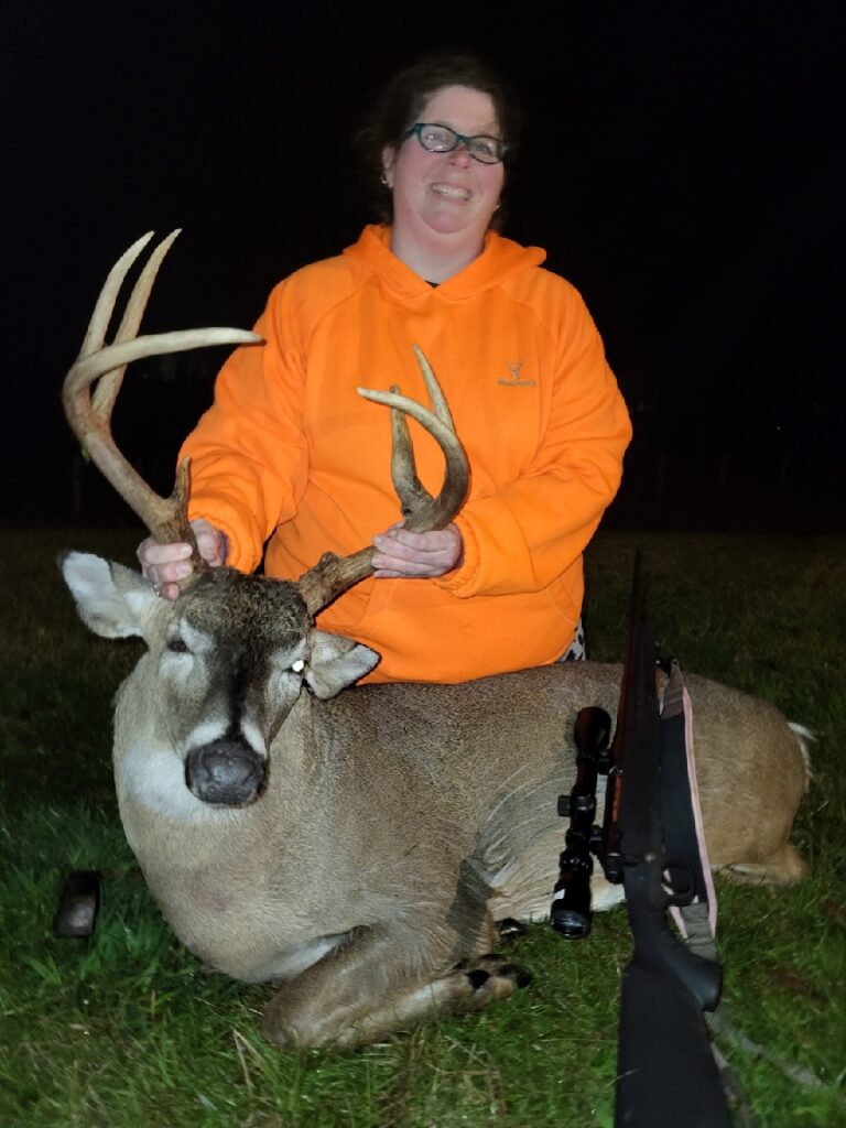 First ever buck/deer, free handed throat shot