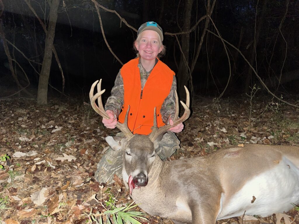 Little sister kills her biggest buck