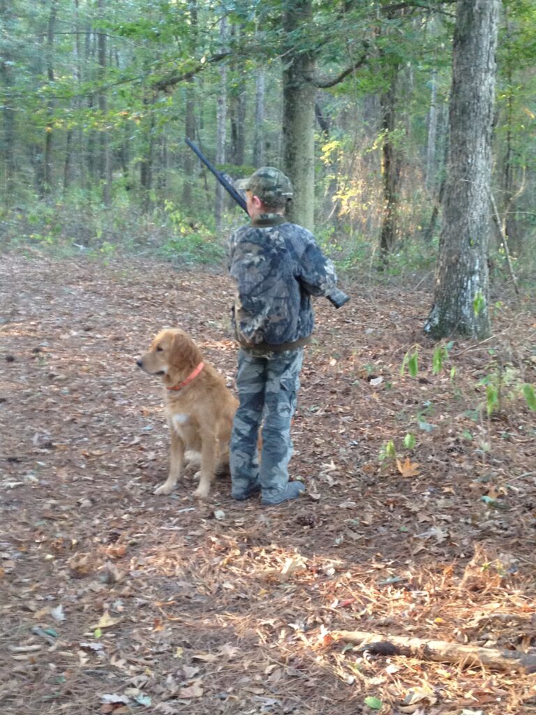 A boy and his dog