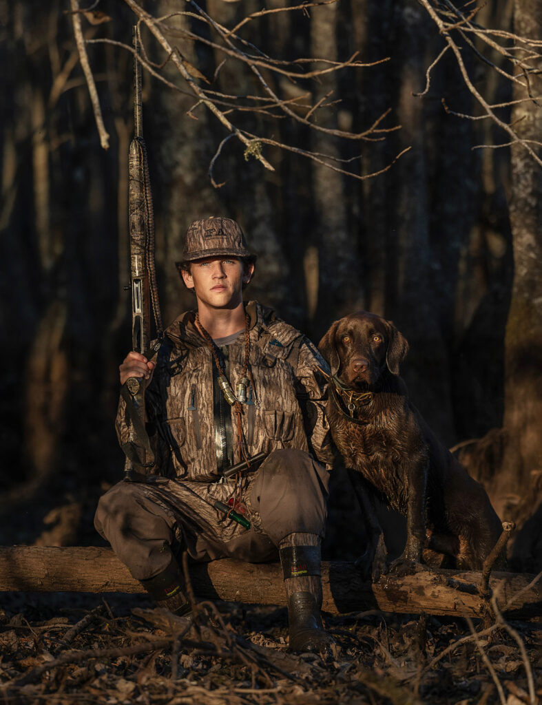 A boy and his dog