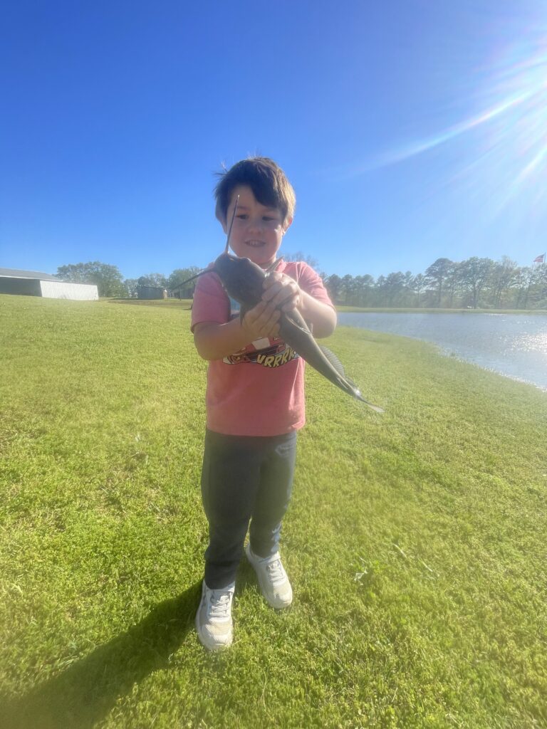 His First Catfish