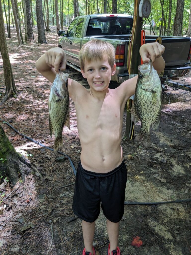Catching crappie on the bay