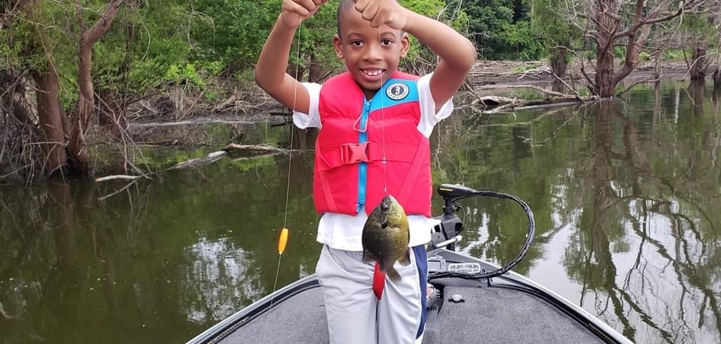 Jr's first catfish