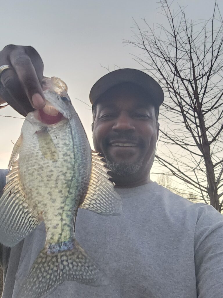 Winter shallow crappie